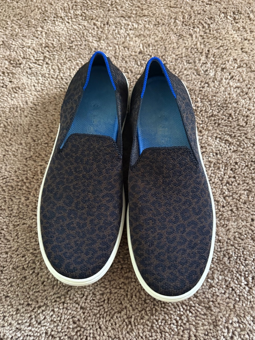 Rothy's original Slip-On Sneakers espresso spot cheetah